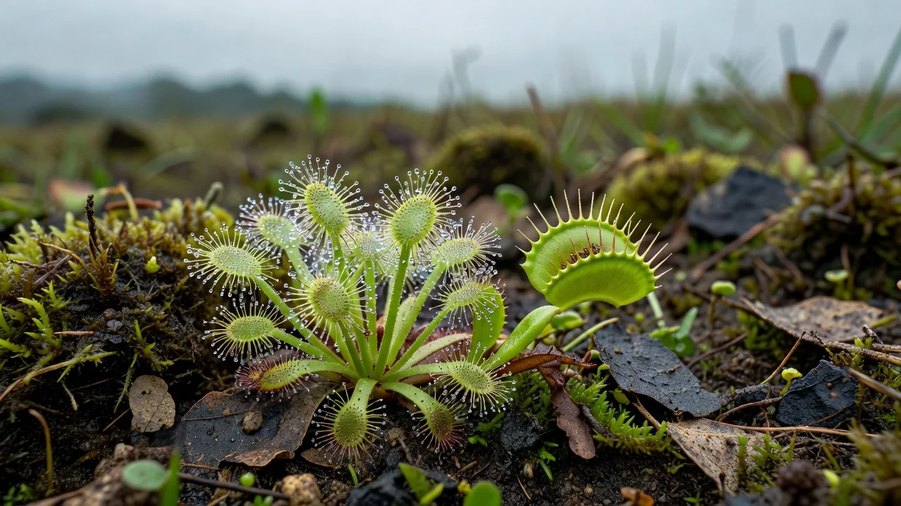 As pequenas e vorazes plantas carnívoras